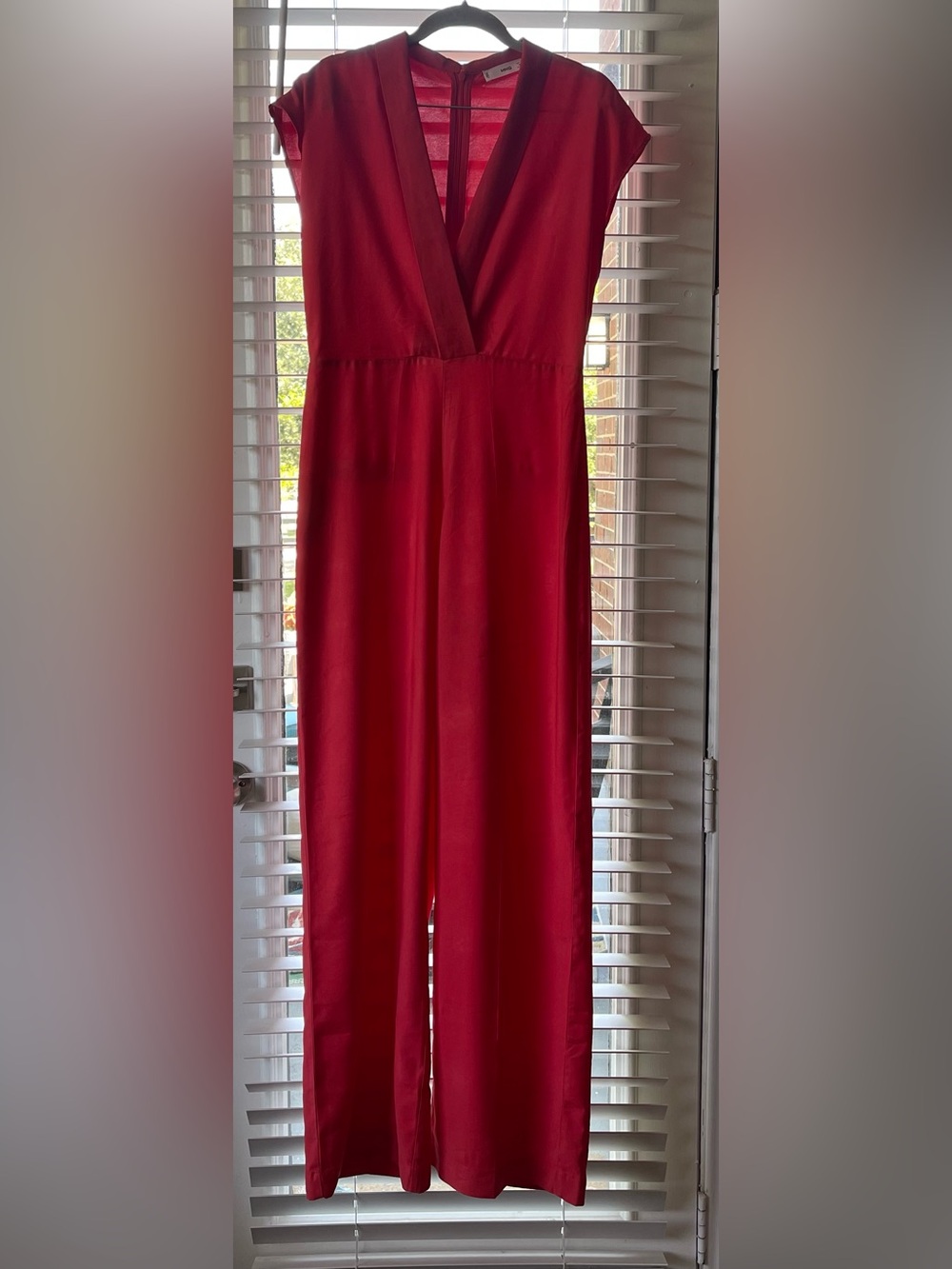 MNG Jumpsuit Features Wrap Style V-neck And Wide Legs (SKU726) - Picture 6 of 6